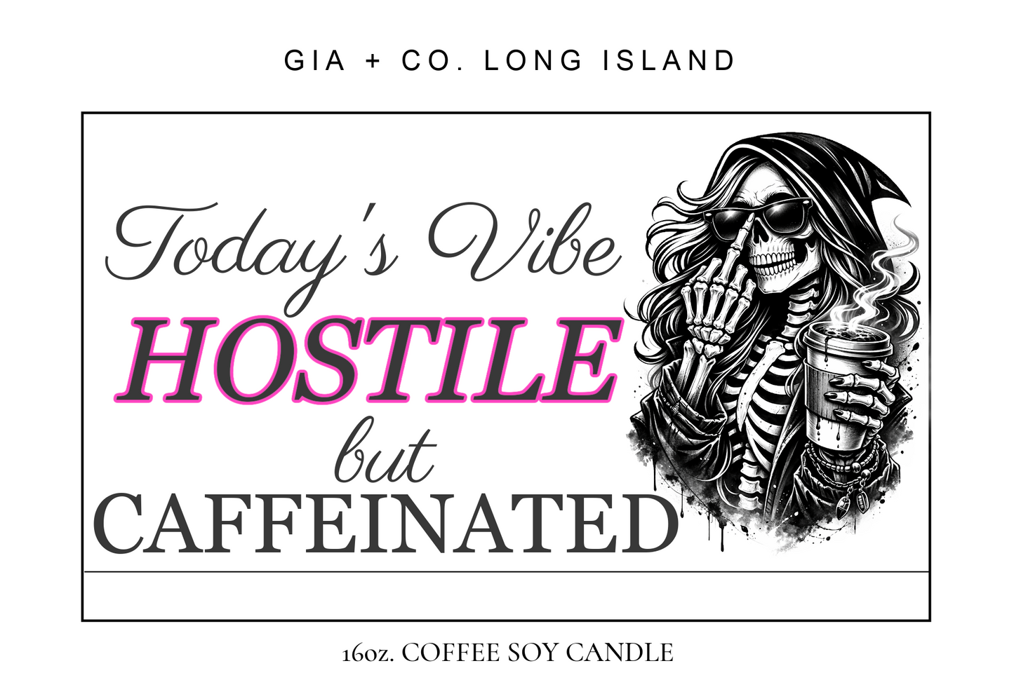 Graphic Coffee Candles
