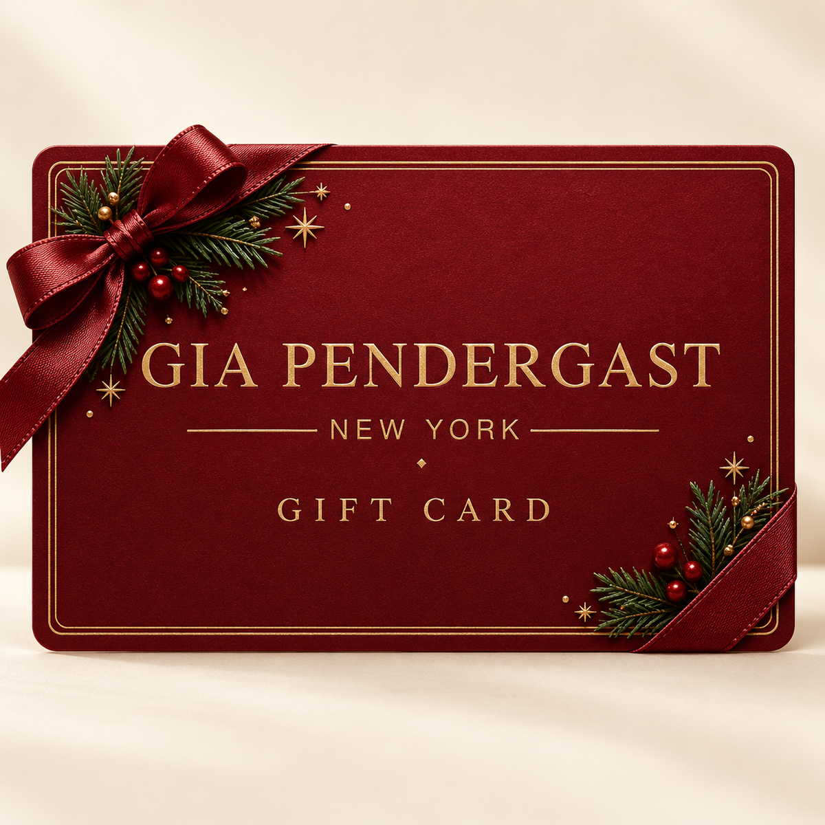 Gia Pendergast E-Gift card