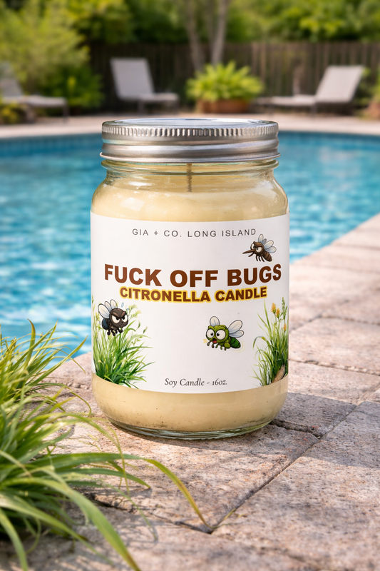 F*CK OFF Bugs Citronella Soy Candle