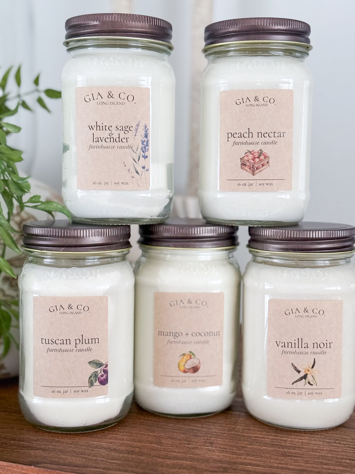 Large Soy Mason Jar Candles