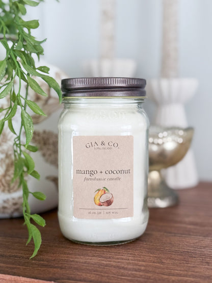 Large Soy Mason Jar Candles
