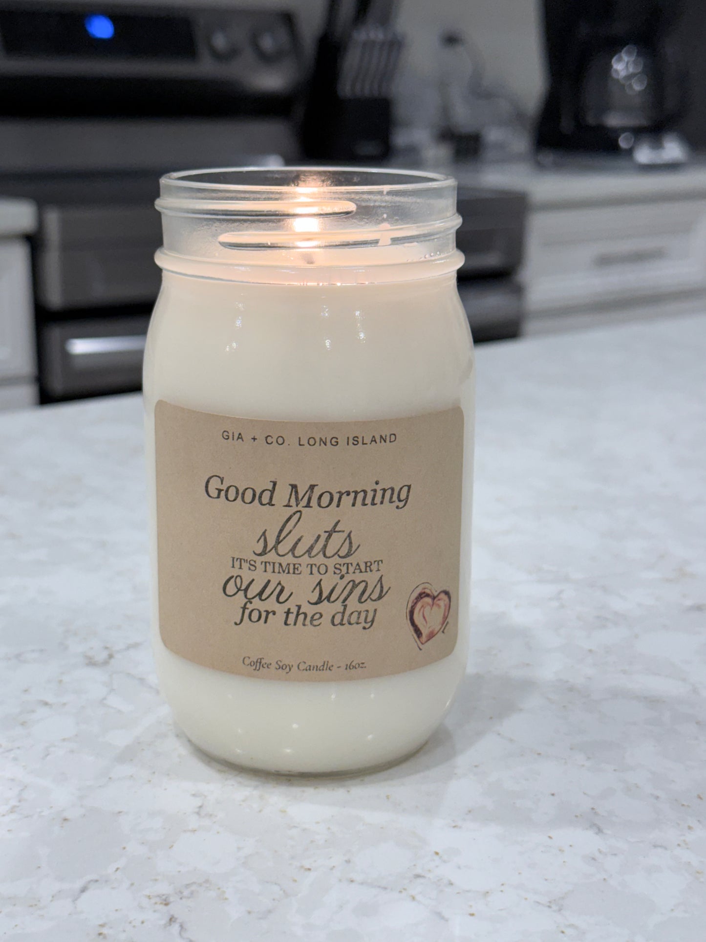 Good Morning Sluts Coffee Candle