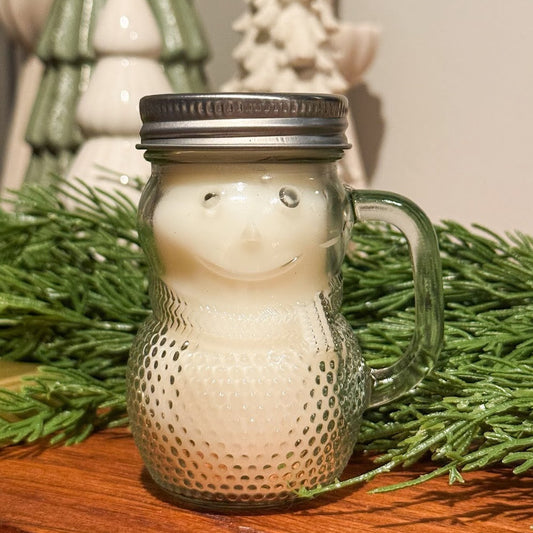 Mini Snowman Candle